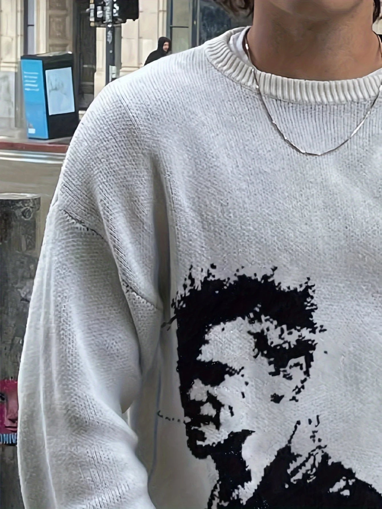 Noir Portrait Streetwear Knit