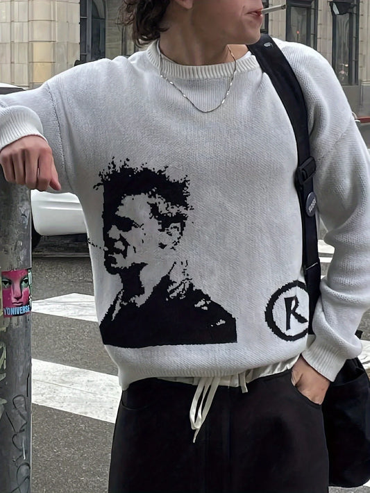Noir Portrait Streetwear Knit