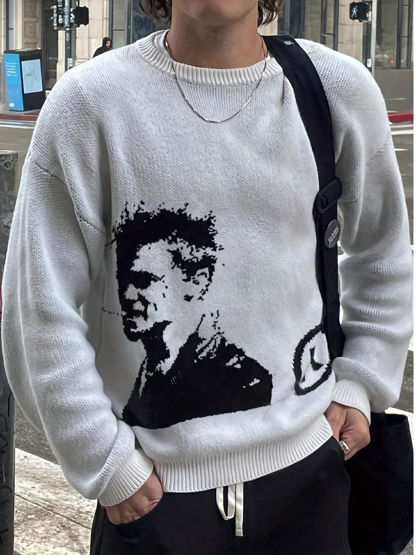 Noir Portrait Streetwear Knit